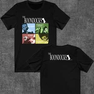 The Boondocks Sitcom TV Show Cartoon Men's Black Size S to 5XL - Picture 1 of 1