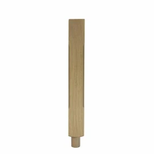 Solid White Oak 725mm Full Spigot Newel Post 90x90mm Stop Chamfer - Picture 1 of 1