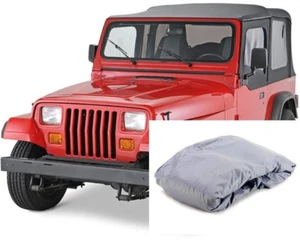 TELO COPRIAUTO TELATO FELPATO JEEP WRANGLER 3 P.1997 IMPERMEABILE ZIP GUIDA - Imagen 1 de 8