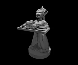 Goblin Barmaid for D&D Dungeons and Dragons Pathfinder DND Mini - Picture 1 of 1