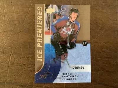 Mikko Rantanen RC 2015-16 Upper Deck Ice Premieres Rookie Card #186 #10/499 - Image 1 of 2