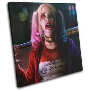 Escuadrón Suicida Harley Quinn Grandes Películas ARTE DE PARED DE LIENZO ÚNICO Impresión de Imagen - Imagen 1 de 1