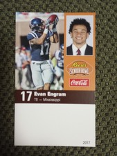 EVAN ENGRAM 2017 SENIOR BOWL ROOKIE  JACKSONVILLE JAGUARS JAGS GIANTS OLE MISS