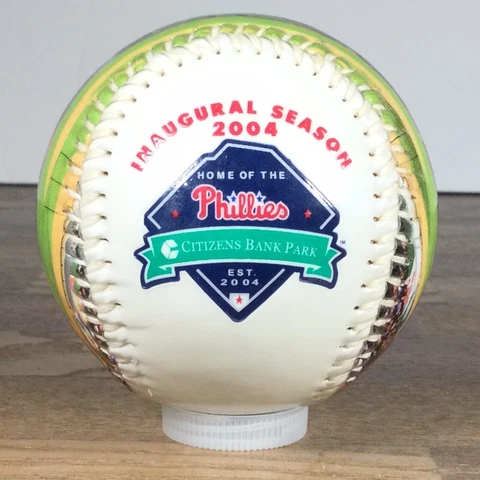 Philadelphia Phillies 2004 Citizens Bank Park Inaugural Season Fotoball Baseball Cover