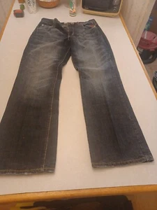 Shady ltd. Jeans 36 X 34 Men Blue Denim Straight Regular Solo South Pole - Picture 1 of 10