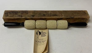 Vintage DOW Co Fat Magic Reducer Roller Wood Wooden Muscle Pin Stick Massage - Picture 1 of 6