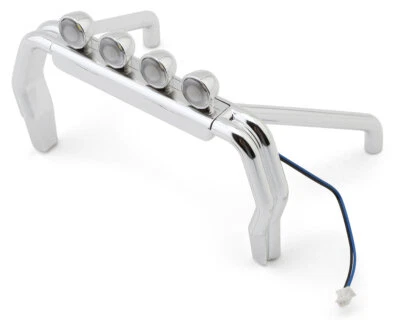 Traxxas Überrollbügel Chrom mit Licht für Chevy K10 TRX-4M TRX9862X TRX-4M Chev  - Bild 1 von 3