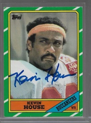 1986 Topps Kevin House #376 Tampa Bay Buccaneers Signed Autographed Card - Image 1 of 2