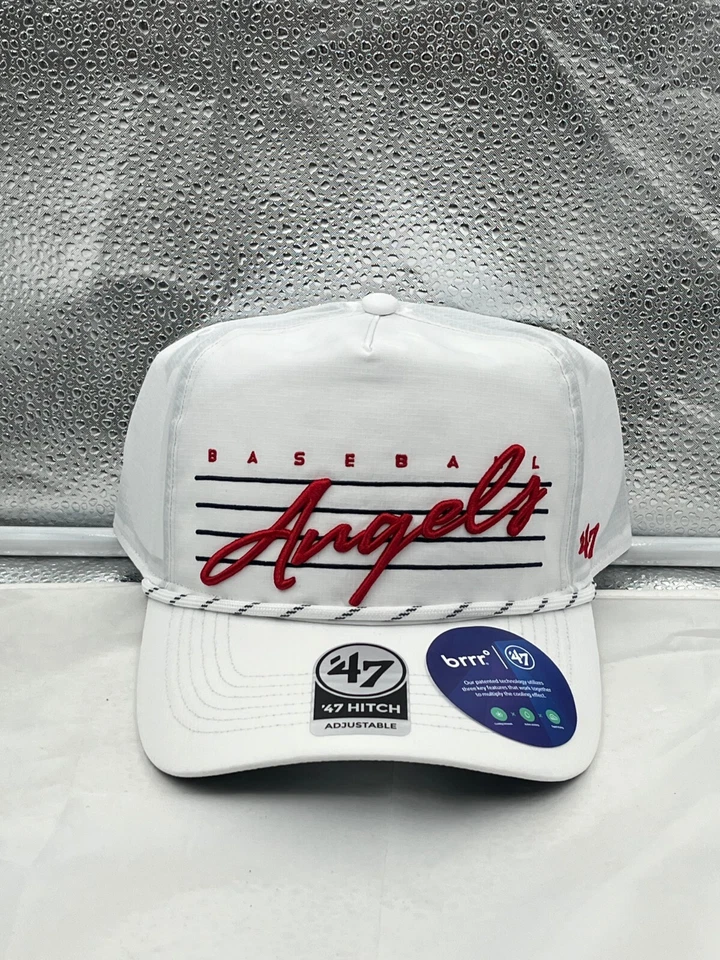 Los Angeles Angels '47 Brand MLB Rope Hitch Adjustable Snapback Hat White