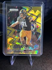LUKAS VAN NESS 2023 PANINI PRIZM DRAFT PICKS RC FEARLESS GOLD ICE PRIZM (SB)