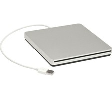 External Super Slim USB 2.0 Slot-In DVD-RW Silver 