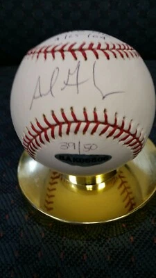 Béisbol Adrián González autografiado MLB Selig. Cubierta superior autenticada. Foto 1 de 4