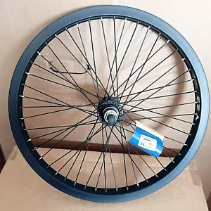 Nowe diamentowe tylne tylne koło bmx ALEX Y22 obręcz, oś 14 mm z klapką, czarna - Zdjęcie 1 z 6