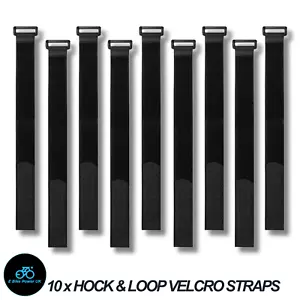 10 Magic Hook & Loop Frame Straps Universal 400mm x 25mm - Picture 1 of 4