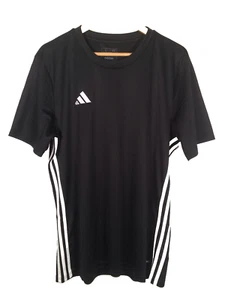Adidas Mens Large Jersey Shirt Soccer Tabela 23 Short Sleeve Slim Fit Black NEW - Picture 1 of 10