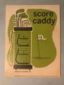 Tarjeta de puntuación de golf 1962 temporada caddy y reglas - Skowhegan Maine ME Bank envío gratuito - Imagen 1 de 4