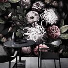 Wallpaper Ecological Floral Dark IN Sheets Paper Made IN Italy