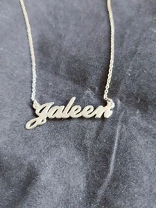 Collar My Name Nombre "Jaleen" Nombre Plata Esterlina Cadena Collar 18" (13103) - Imagen 1 de 6