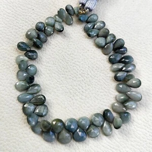 Gema de crisoberilo natural ojo de gato tamaño de 6 a 8 mm cuentas para hacer joyas hilo de 8" - Imagen 1 de 8