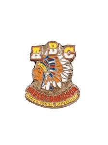 Harley Davidson Genuine ABC Native Chief Custom Indian Pin - Picture 1 of 3
