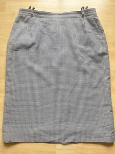 Damen Rock von *Delmod* Gr. 44-Kurzgröße 22 -Pepita Muster- Schurwolle ! - Bild 1 von 5