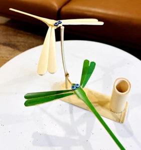 Bamboo Self Balancing Dragonfly| Eco-friendly | Desk Fidget | Stabilizer Toy - Picture 1 of 2