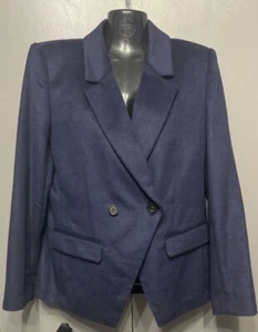J. Chaqueta Blazer Crew Going Out en Mezcla de Lana Azul Marino Mujer Talla 12 - Imagen 1 de 9