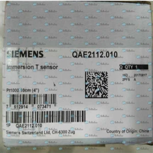 1piece NEW Siemens QAE2112.010 Immersion temperature sensor PT1000 - Picture 1 of 1