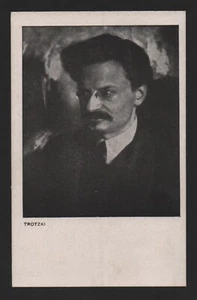 1918 Leon Trotsky German Revolution Avant garde printed photo vintage POSTCARD - Picture 1 of 2