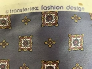 500365 - Silky Transfertex Geometrical Fabric - 60" Wide x 1 Yard plus Long - Picture 1 of 3