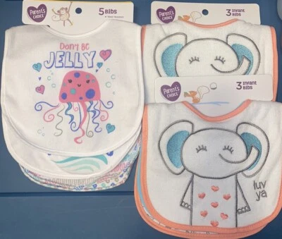 Girl’s Parent’s Choice Bibs, 11 total - Image 1 of 4