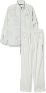 NEW JAPAN Mizuno Golf Rain Wear Jacket Pants Set vapor silver 52MG6A01 Size L - Picture 1 of 7