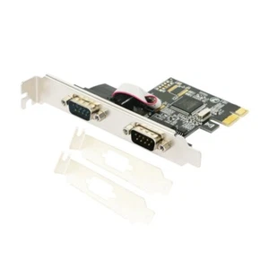 PCIe Serial Expansion Card 2 Port PCIE X16 Industrial RS232 Converter - Picture 1 of 8