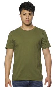 Blank Made in USA Hemp/ Organic Cotton T-Shirt Herb Green - Picture 1 of 1