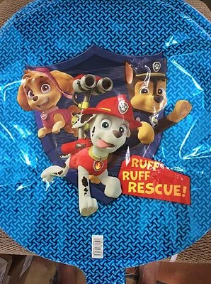 Lote de 3 globos de mylar de lámina a granel de 18" suministros para fiestas Paw Patrol Foto 1 de 2