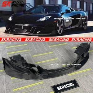 Half Carbon Fiber Front Bumper Lip Splitter Diffuser Spoiler For McLaren MP4-12C - Picture 1 of 21