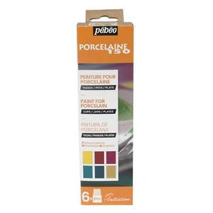 Pebeo Porcelaine 150 Ceramic Paint Initiation Set #2 6 x 20 ml - Picture 1 of 6