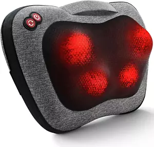 Masajeador de espalda Shiatsu con calor – Masaje de tejido profondo para cuello - Foto 1 di 12