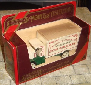 MATCHBOX -MODELS OF YESTERYEAR- 1920 MODEL AC MACK TRUCK - POLAR ICE CREAM -Y-30 - Picture 1 of 4
