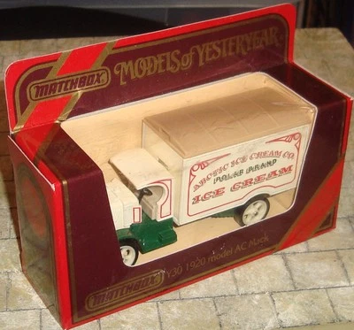 MATCHBOX -MODELS OF YESTERYEAR- 1920 MODEL AC MACK TRUCK - POLAR ICE CREAM -Y-30 - Image 1 of 4
