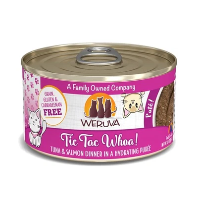 Wet Cat Food, Tic Tac Whoa with Tuna and Salmon Pate, 3oz Can, Pack of 12 - Image 1 of 4