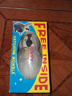 Persil Advertising Hatching Mumble Soft Toy In Original Box 2006 Happy Feet - Image 1 of 4