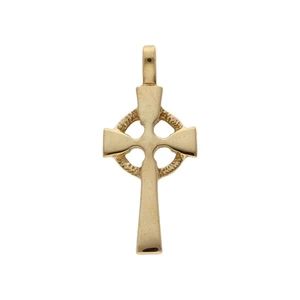 Pre-Owned 9ct Yellow Gold Celtic Cross Pendant 9ct gold Unisex - Picture 1 of 1