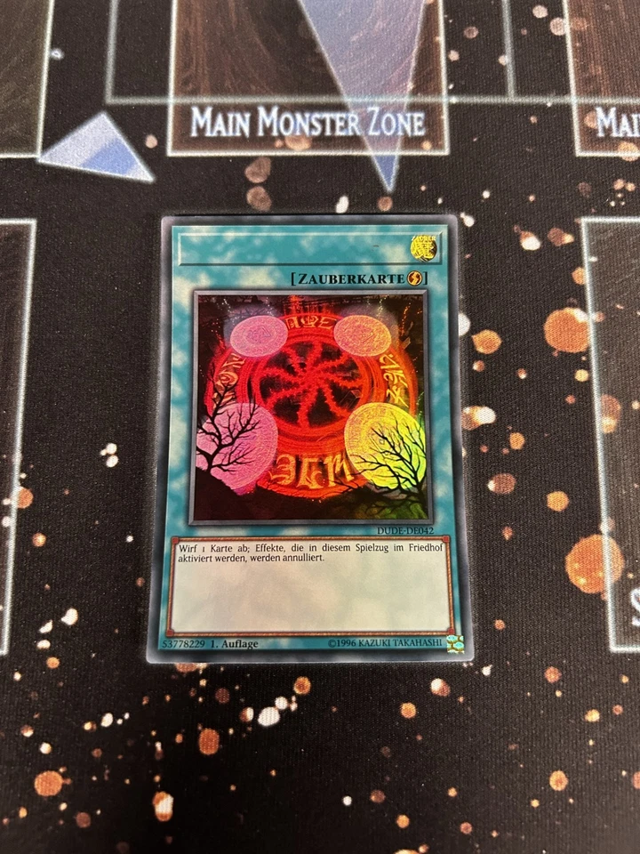 Yu-Gi-Oh! Silent Graveyard DUDE-DE042 German No Name No Imprint Misprint - Image 1 of 1