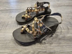 Chaco Cloud Sandals Womens Size 10 Multicolor Striped Side Strap Comfort Hiking - Picture 1 of 11