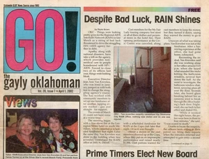 THE GAYLY OKLAHOMAN Gay & Lesbian Newspaper April 1 2002 AIDS Agency Club Photos - Picture 1 of 2