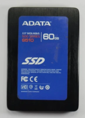 ADATA AS510S3-60GM 60GB SATA III SSD Solid State Drive Used - Free Delivery - Image 1 of 4