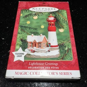 Leuchtturm Grüße 2000 4. in Serie Punze Andenken Weihnachtsschmuck - Bild 1 von 11