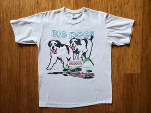 Vintage 1989 Big Dogs T Shirt Size L/XL Here Come The Big Dogs - Picture 1 of 10