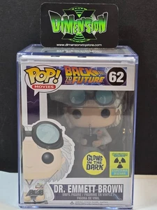 FUNKO POP BACK TO THE FUTURE DR. EMMETT BROWN #62 GLOWS IN THE DARK CONV. EXCL. - Picture 1 of 7